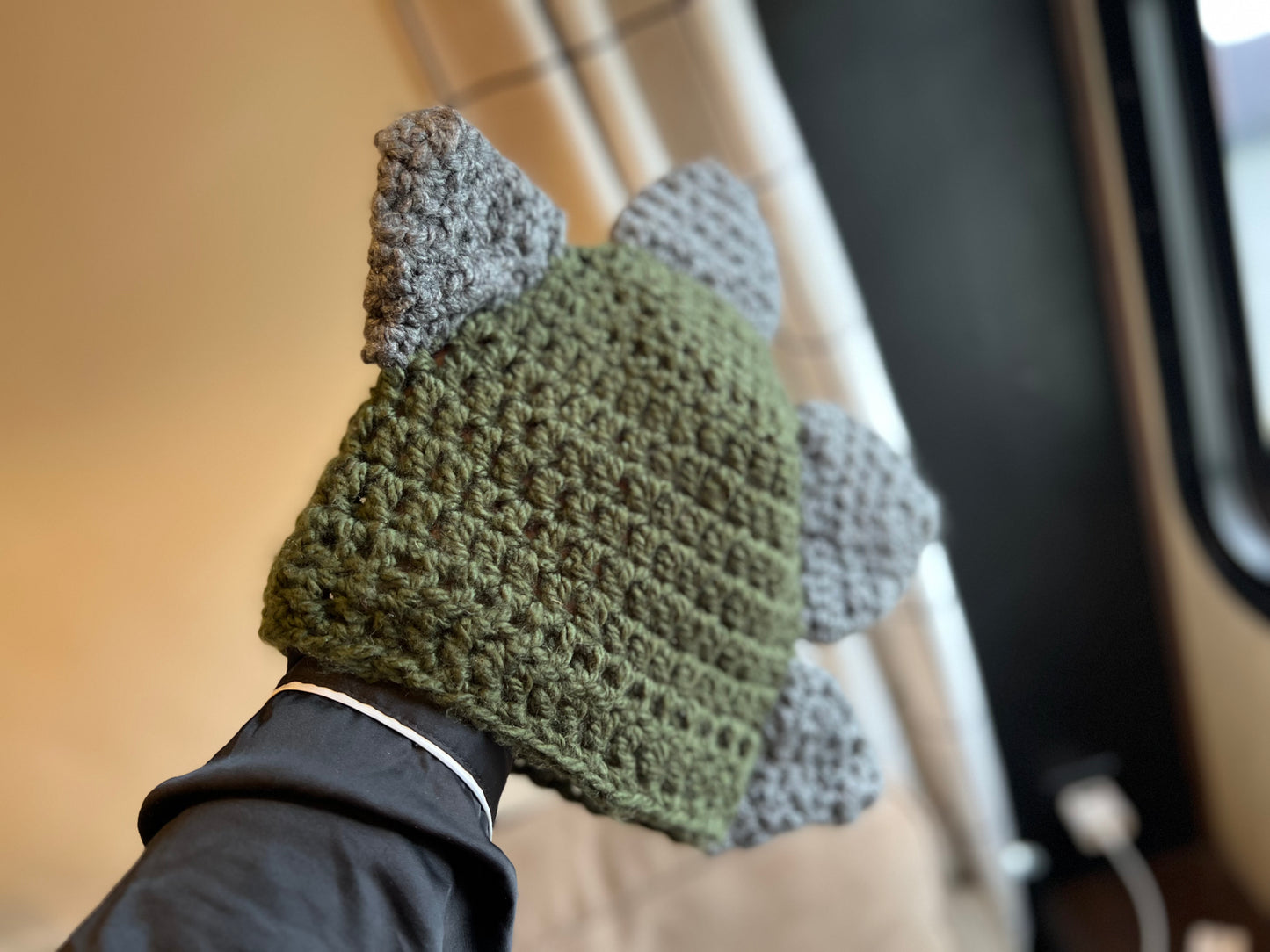 Dino Crochet Hat