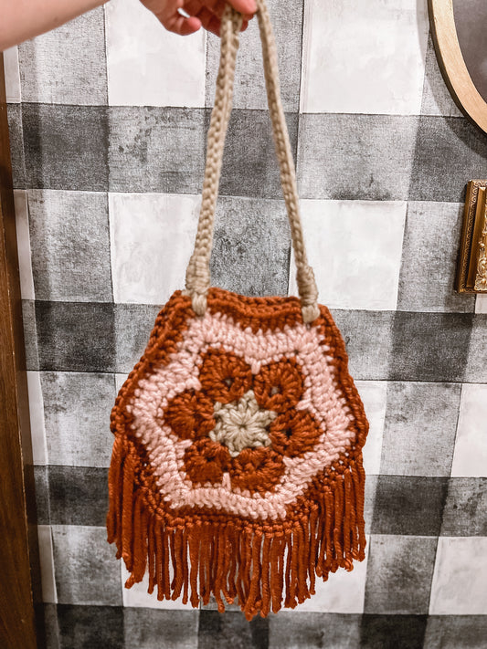 Autumn Grove Crochet Handbag